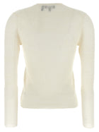 Theory Viscose Linen Sweater White, view 2