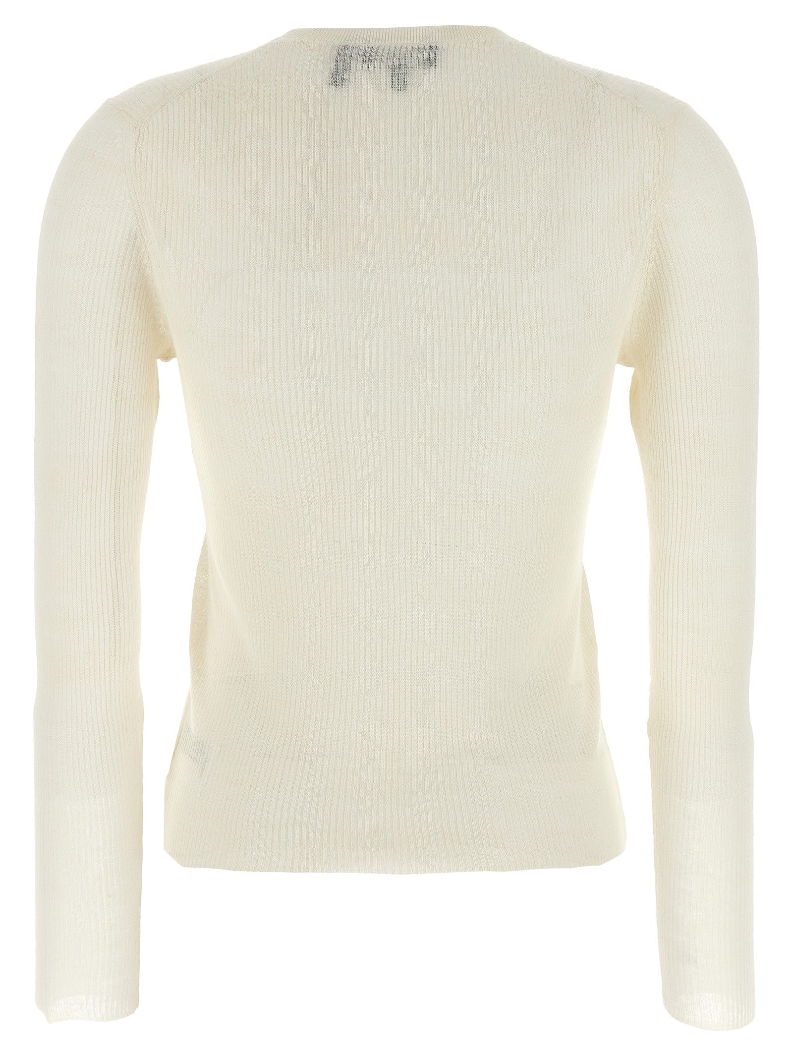 Theory Viscose Linen Sweater White