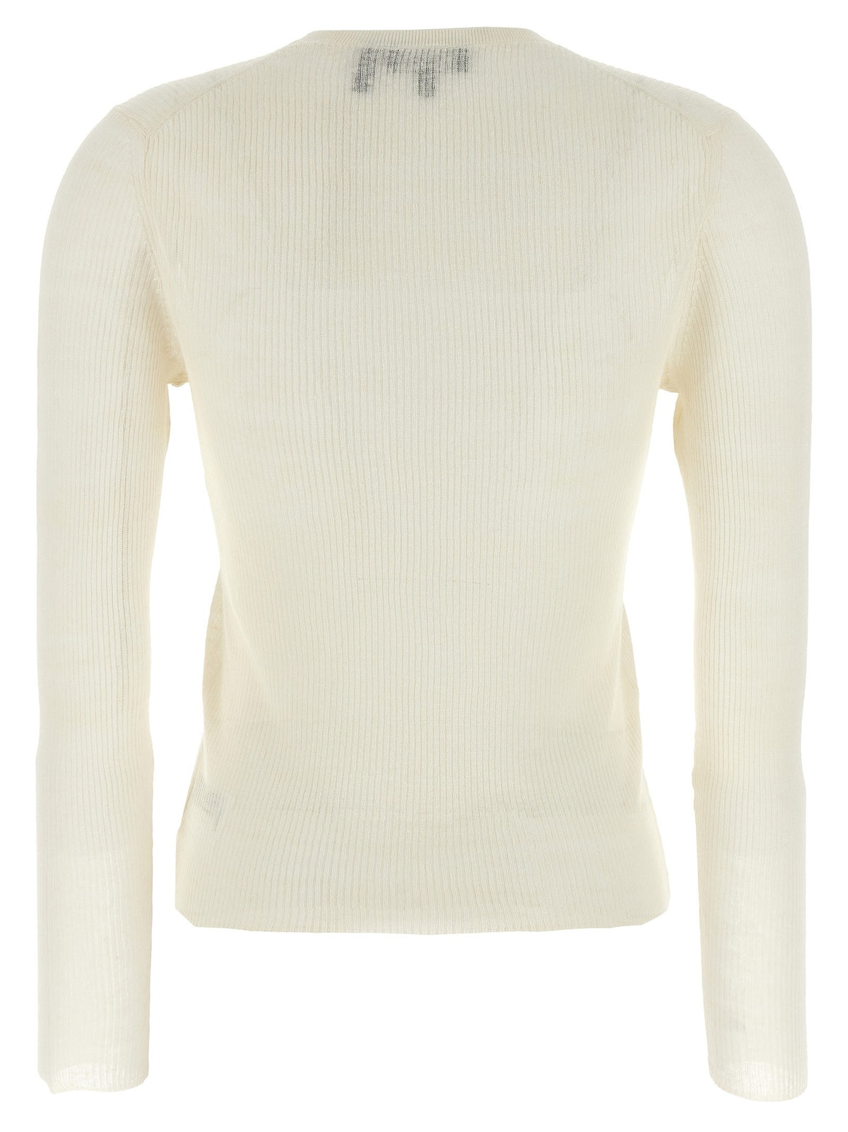 Theory Viscose Linen Sweater White, view 2