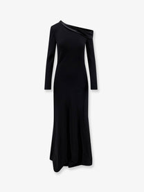 Alberta Ferretti Women's Viscose Long Dress Black