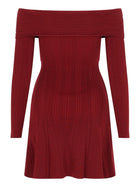self-portrait Women's Viscose Mini Dress Red, view 2