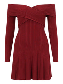 self-portrait Women's Viscose Mini Dress Red