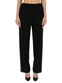 Fabiana Filippi Women's Viscose Pants Black Fabiana Filippi