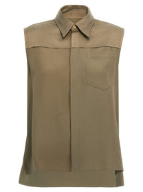 Ami Paris Viscose Shirt Grey