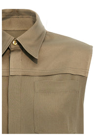 Ami Paris Viscose Shirt Grey
