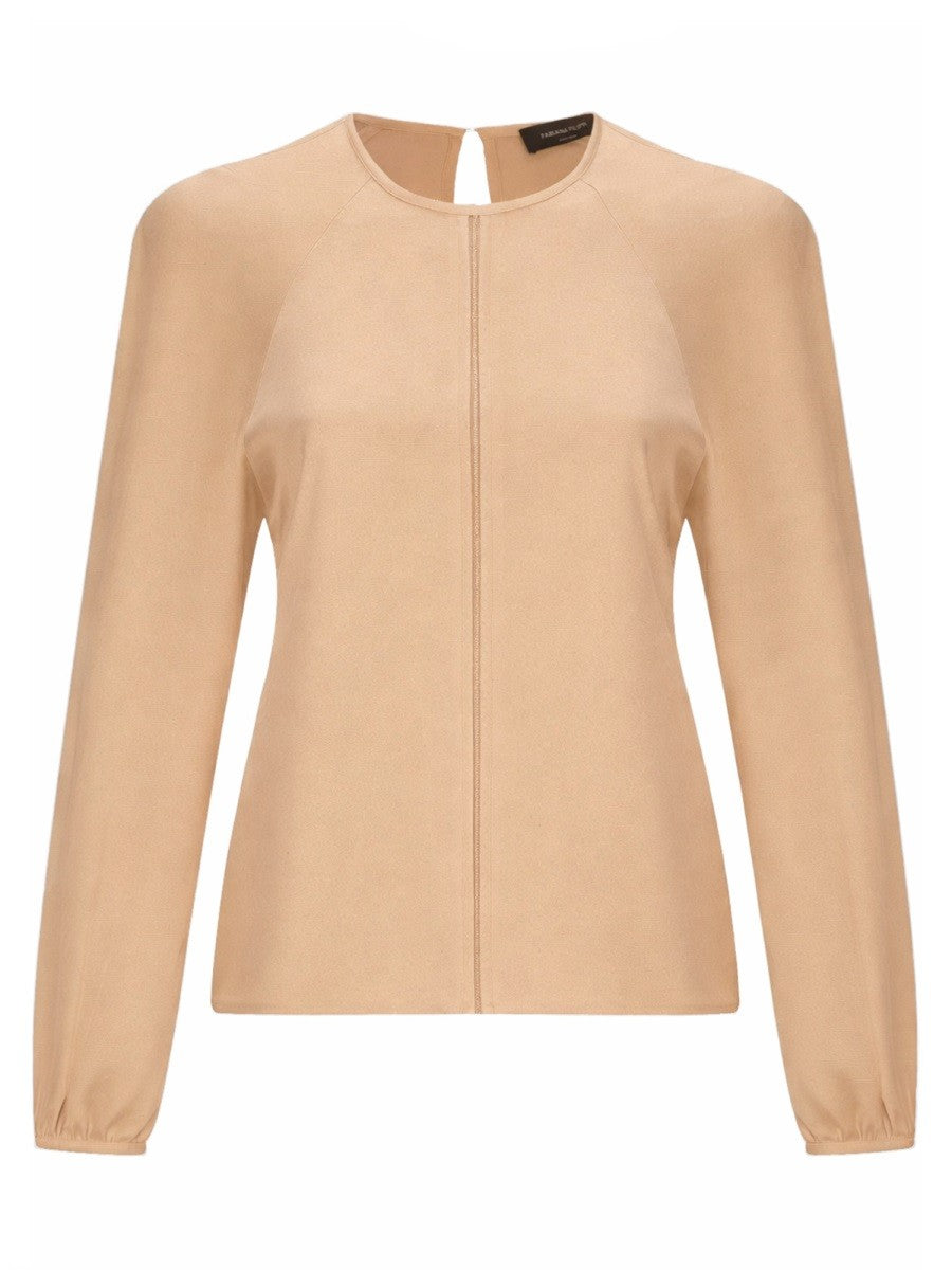 Fabiana Filippi Women's Viscose Tops Beige Fabiana Filippi
