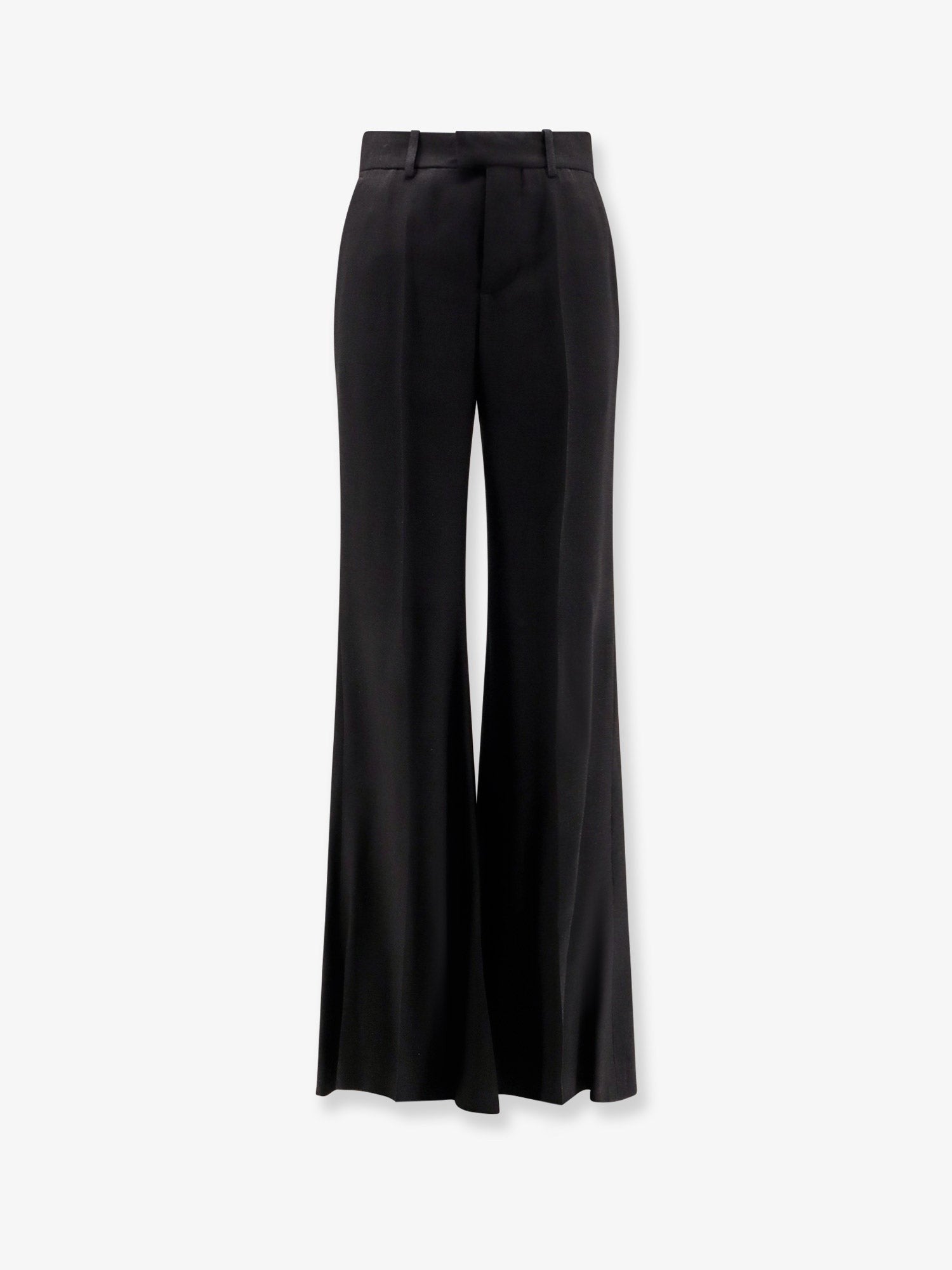 Balenciaga Women's Viscose Trousers Black