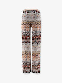 Missoni Women's Chevron Lamé Pants Gold