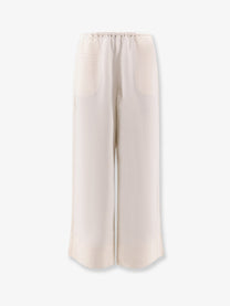 Toteme Women's Viscose Trousers White