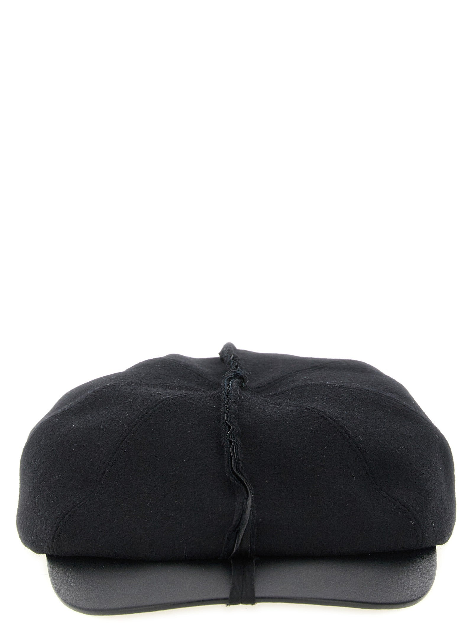 Comme Des Garcons Shirt Visible Stitching Hat Black