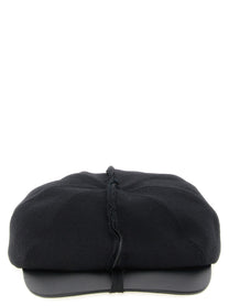 Comme Des Garcons Shirt Visible Stitching Hat Black