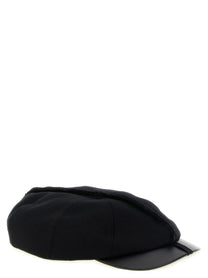Comme Des Garcons Shirt Visible Stitching Hat Black