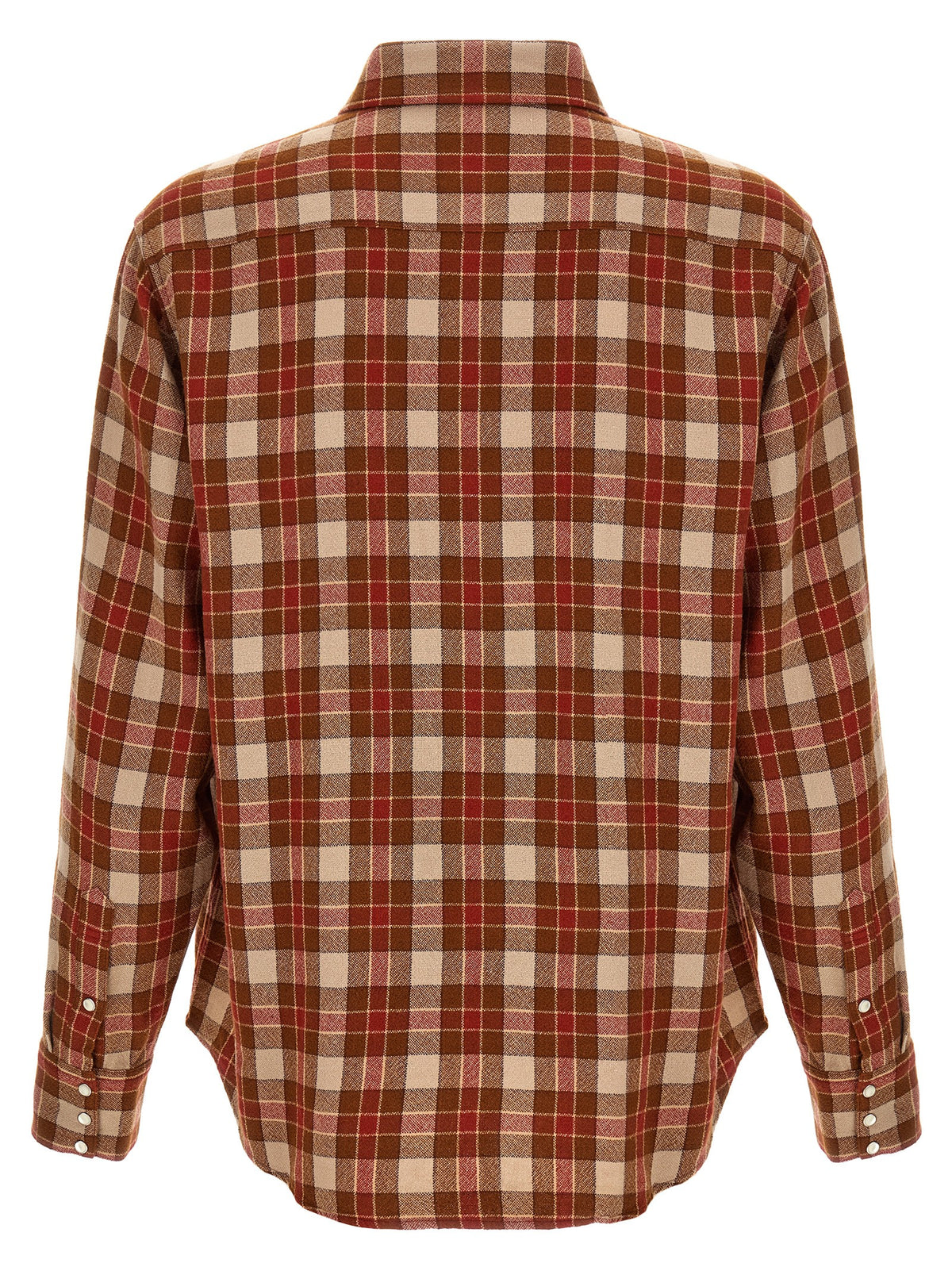 Visvim Red Meridian Check Shirt Red, view 2