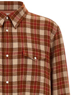 Visvim Red Meridian Check Shirt Red, view 3