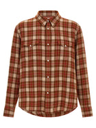 Visvim Red Meridian Check Shirt Red
