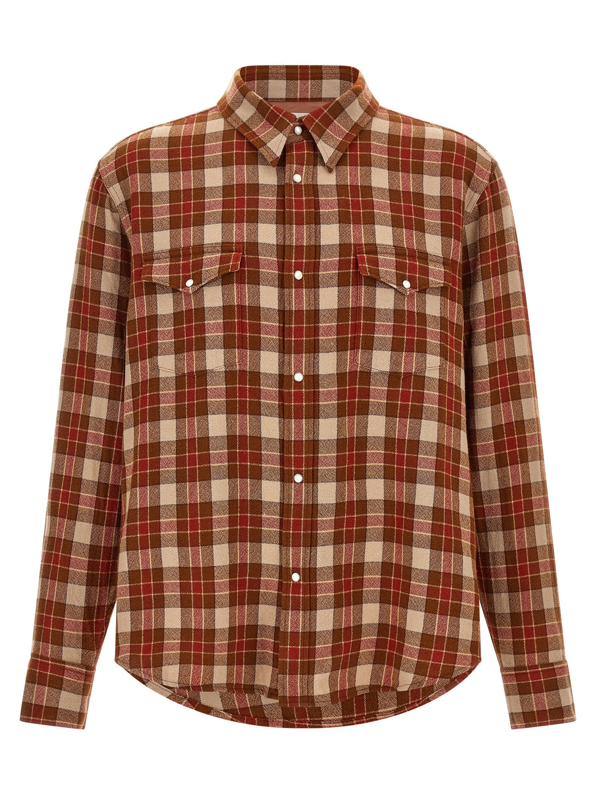 Visvim Red Meridian Check Shirt Red