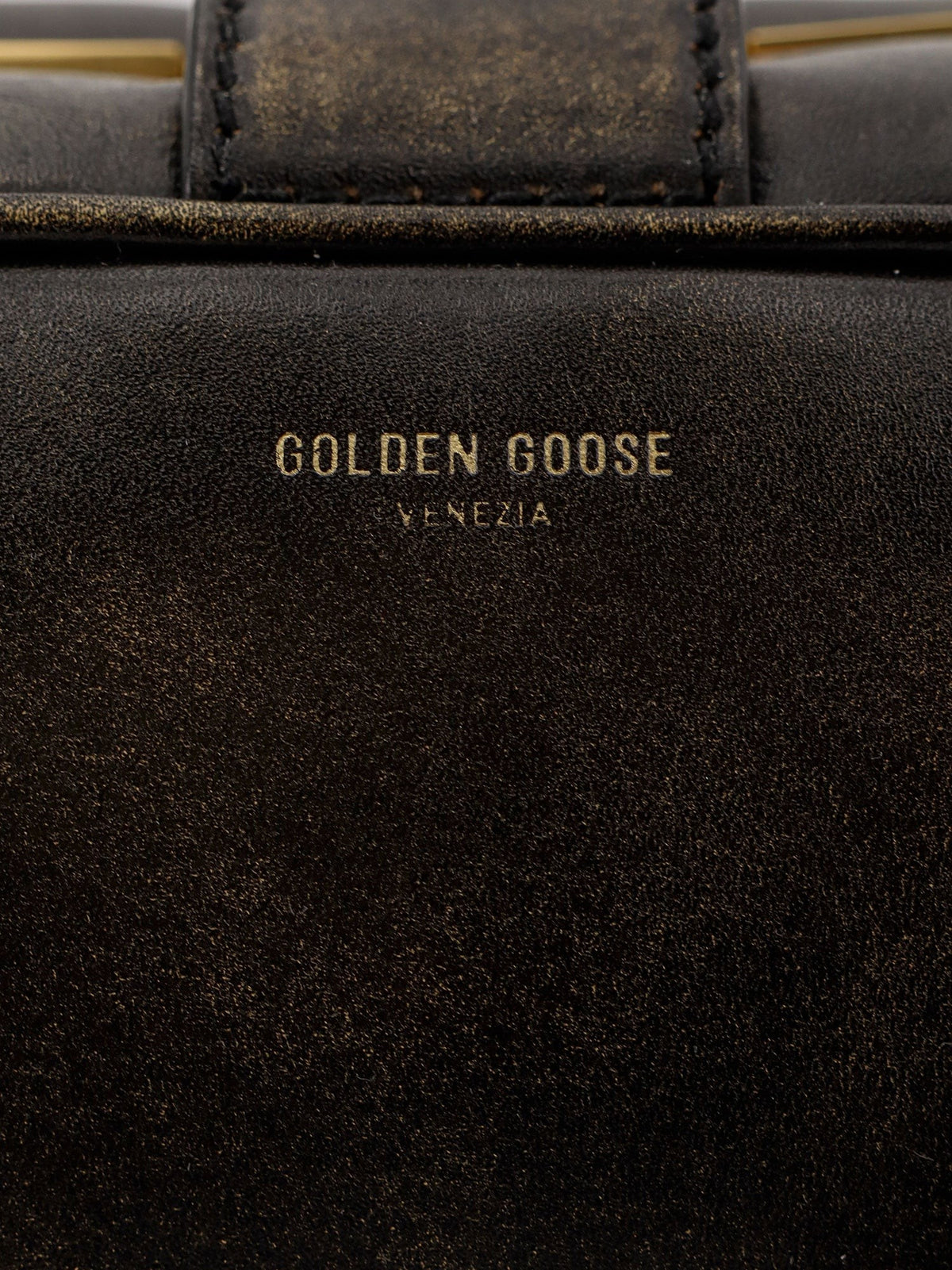 Golden Goose Women's Vita Vintage Leather Crossbody Bag Black