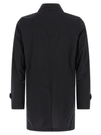 MooRER Vittor Ac Trench Coat Blue