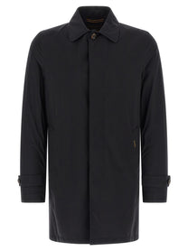 MooRER Vittor Ac Trench Coat Blue
