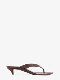 Gucci Women's Vittoria Rubber Flip Flops Sandals Brown