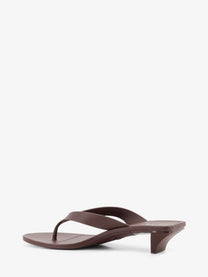 Gucci Women's Vittoria Rubber Flip Flops Sandals Brown