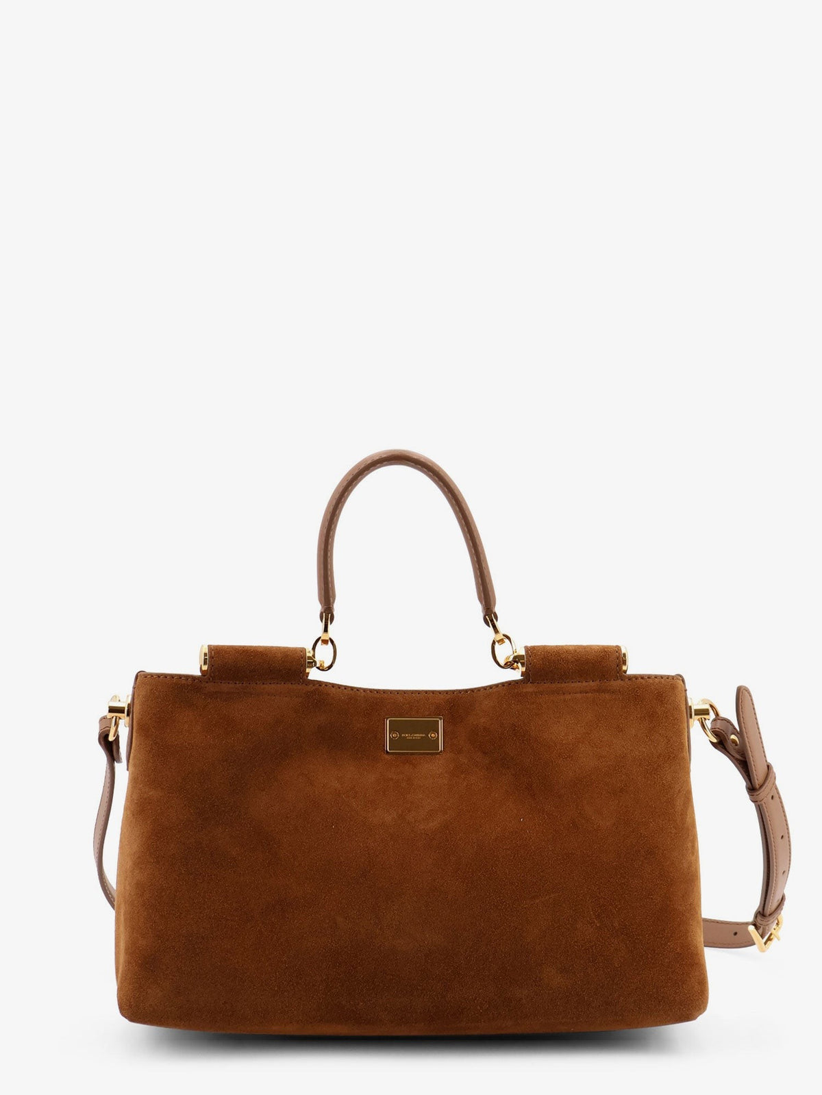 Dolce &amp; Gabbana Women's Vittoria Suede Crossbody Bag Beige