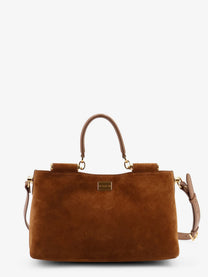 Dolce &amp; Gabbana Women's Vittoria Suede Crossbody Bag Beige