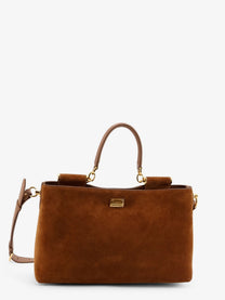 Dolce &amp; Gabbana Women's Vittoria Suede Crossbody Bag Beige