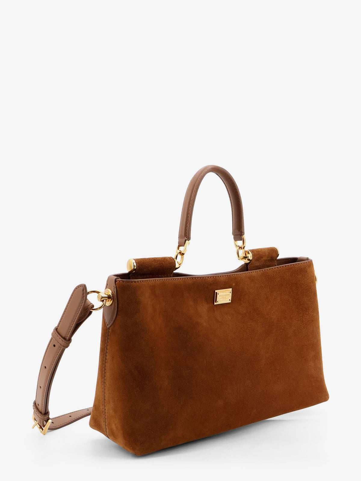 Dolce &amp; Gabbana Women's Vittoria Suede Crossbody Bag Beige