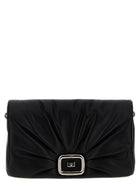 Roger Vivier Viv Choc Large Shoulder Bag Black