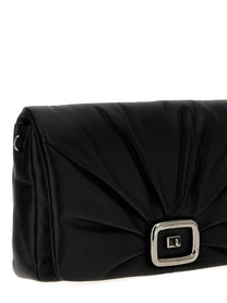 Roger Vivier Viv Choc Large Shoulder Bag Black