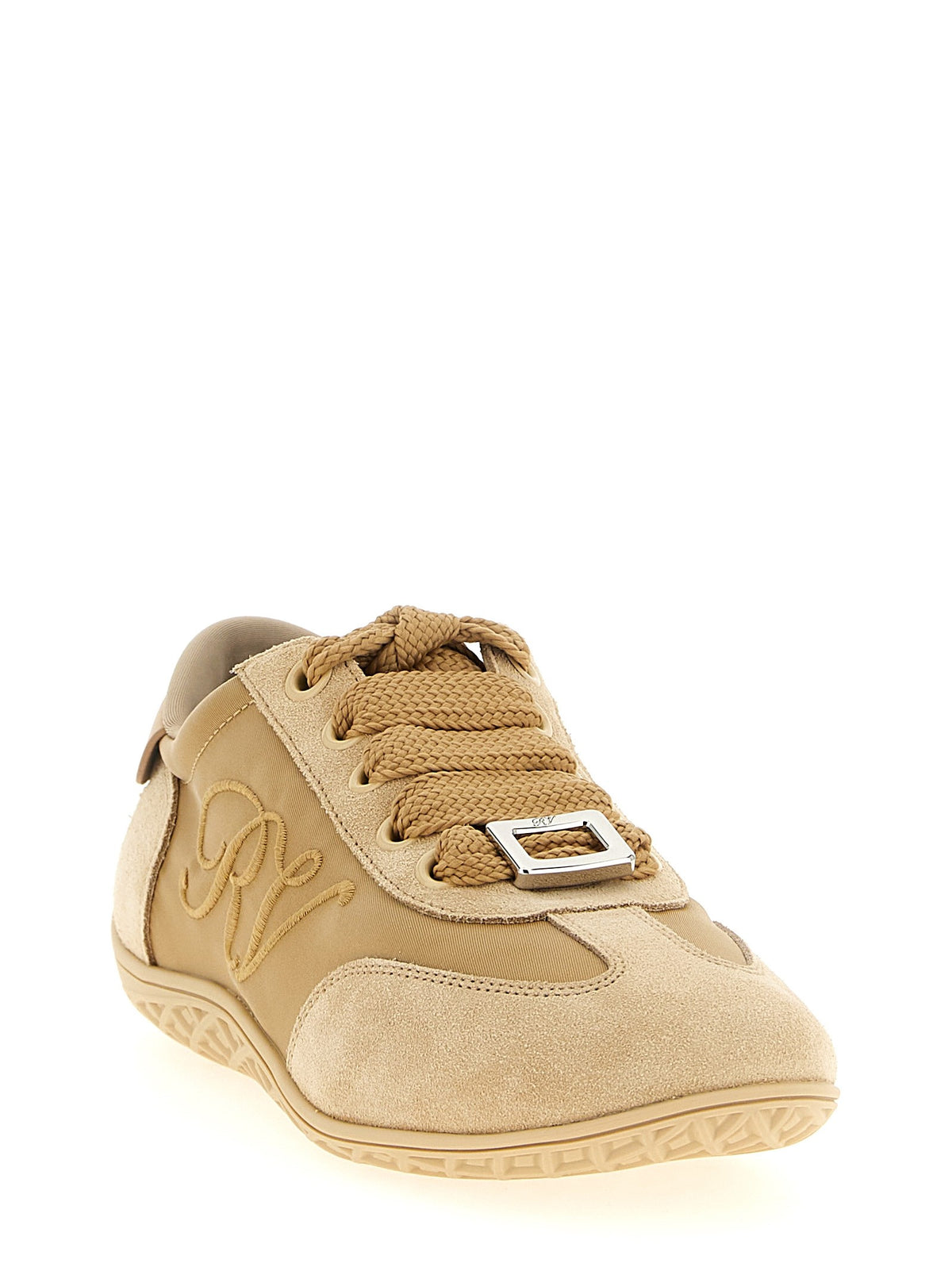 Roger Vivier Viv Low Sneakers Beige, view 2