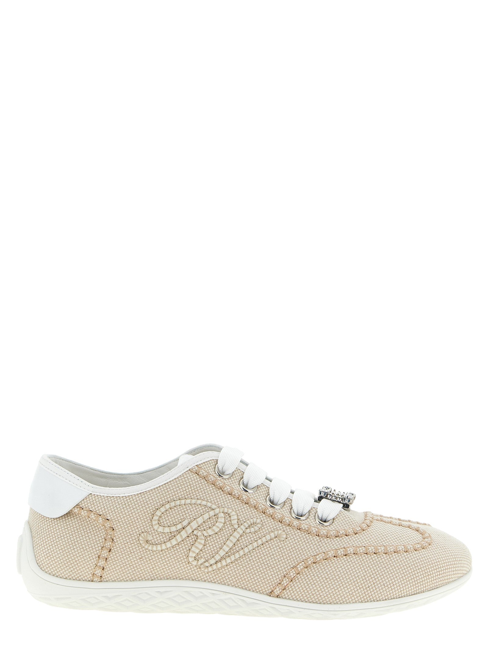 Roger Vivier Viv Low Sneakers Beige