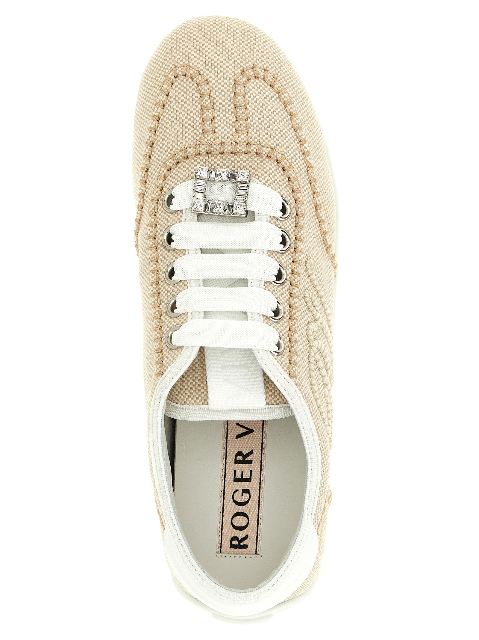 Roger Vivier Viv Low Sneakers Beige
