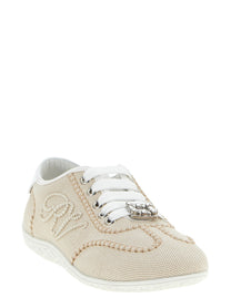Roger Vivier Viv Low Sneakers Beige