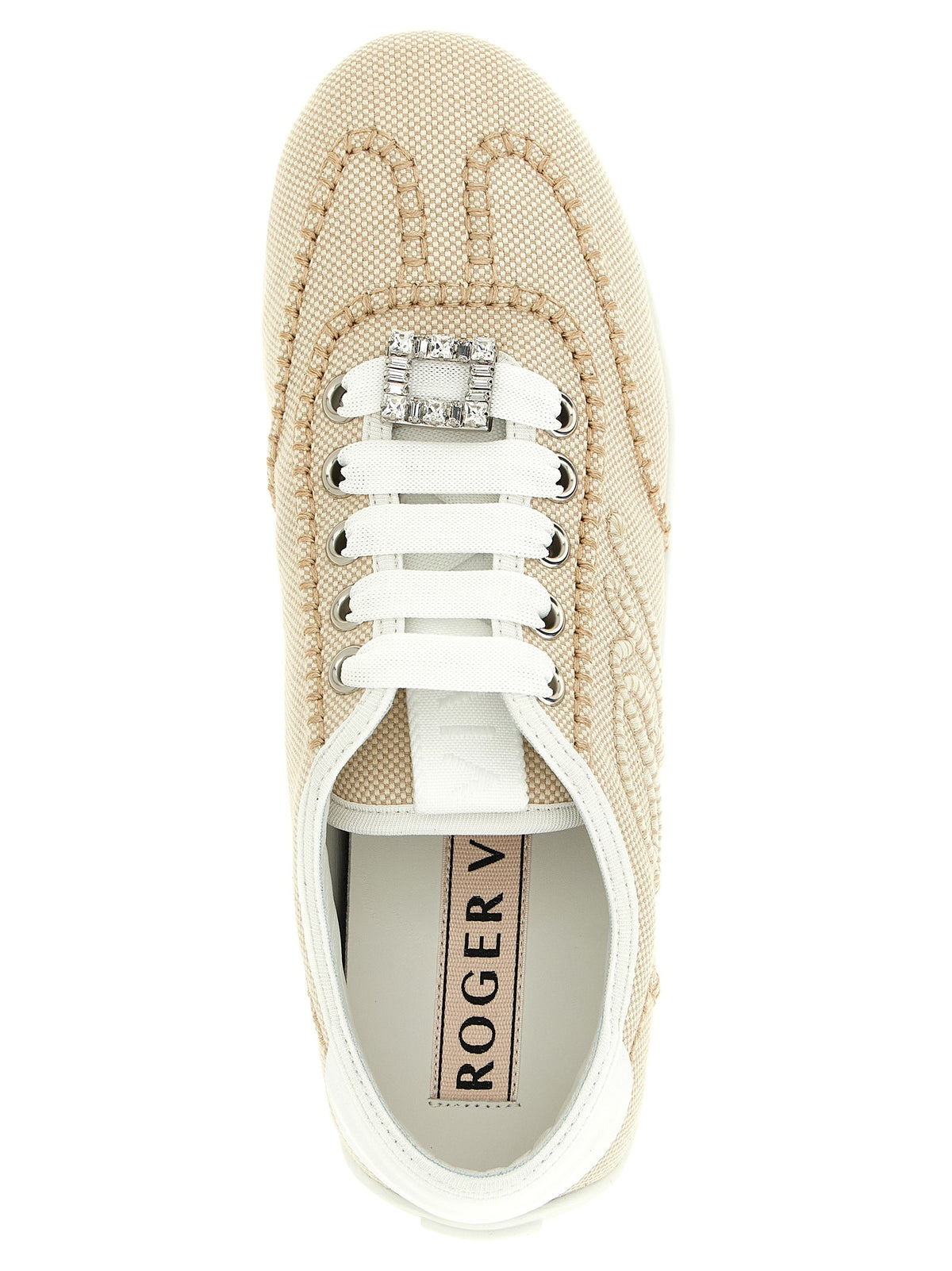 Roger Vivier Viv Low Sneakers Beige