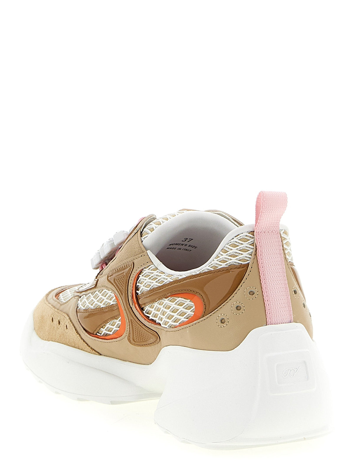 Roger Vivier Viv on the Run Sneakers Beige