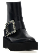 Roger Vivier Viv Rangers Ankle Boots Black, view 2