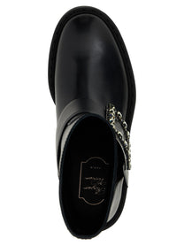 Roger Vivier Viv Rangers Ankle Boots Black
