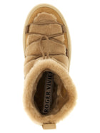 Roger Vivier Viv up Ankle Boots Beige