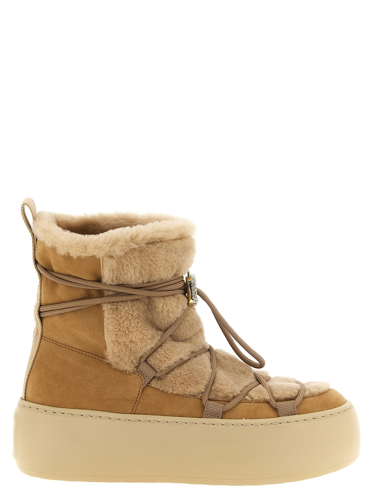 Roger Vivier Viv up Ankle Boots Beige