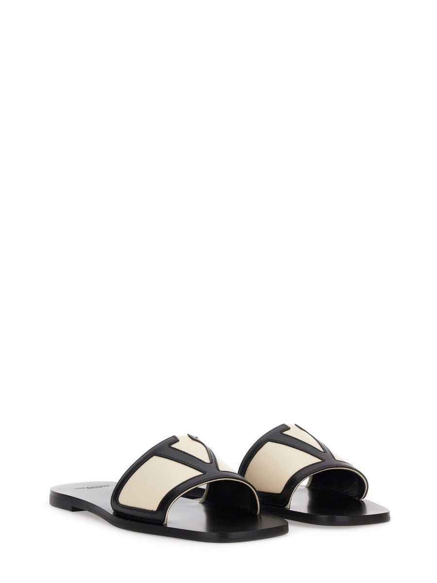 Valentino Women's Viva Superstar Slide Sandal in Nappa Leather White