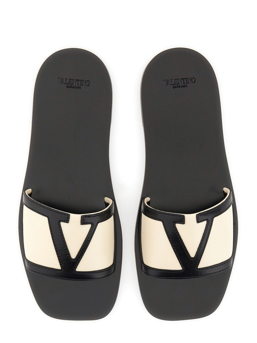 Valentino Women's Viva Superstar Slide Sandal in Nappa Leather White