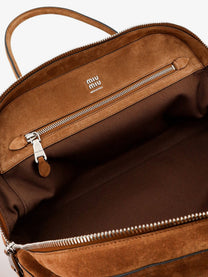 Miu Miu Women's Vivant Suede Shoulder Bag Brown