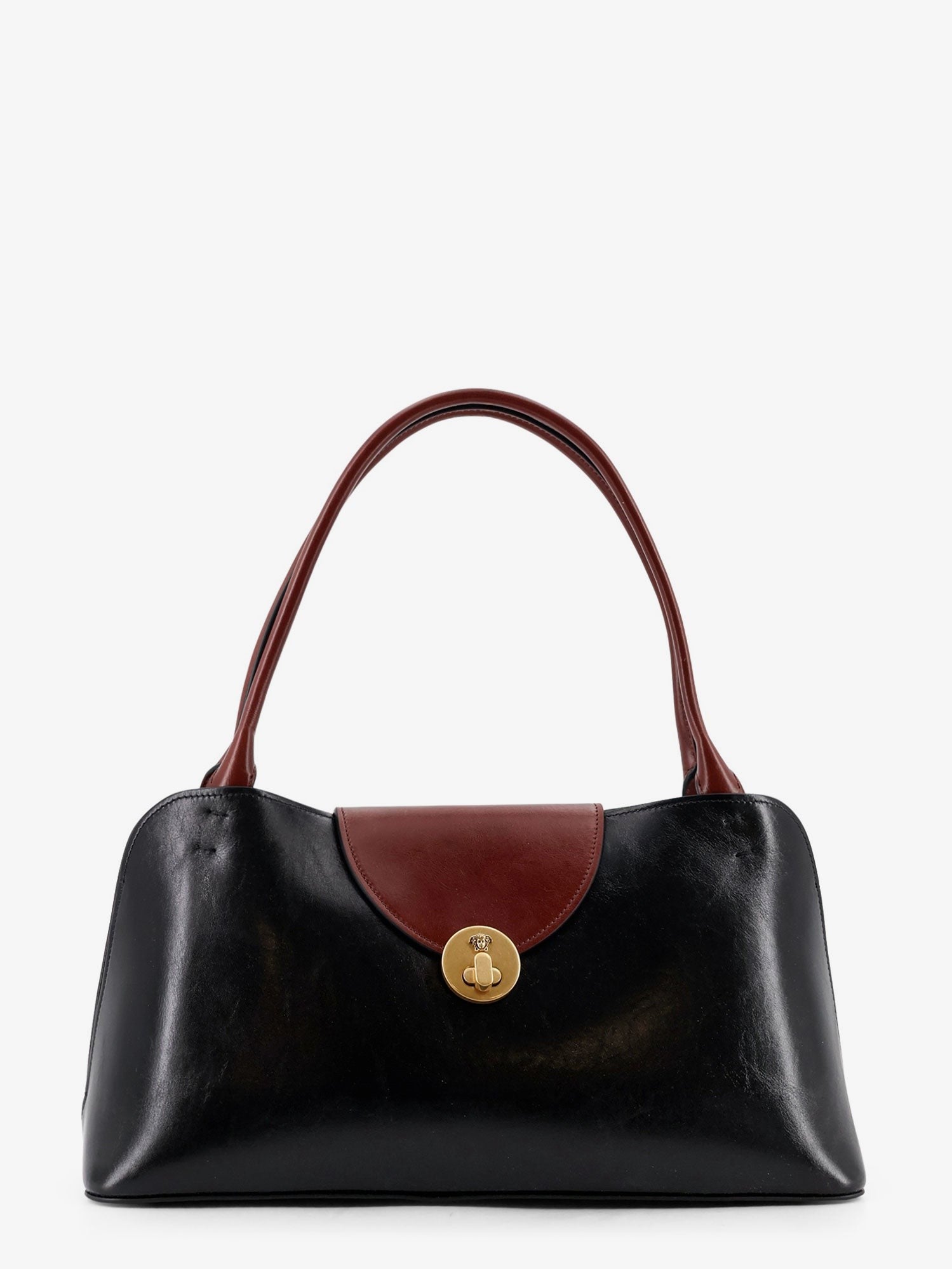 Versace Women's Vivian Leather Shoulder Bag Black