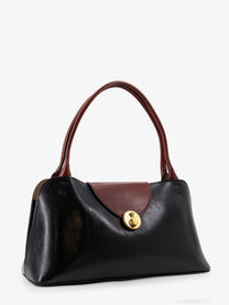 Versace Women's Vivian Leather Shoulder Bag Black