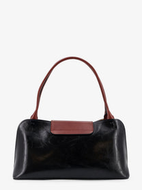 Versace Women's Vivian Leather Shoulder Bag Black