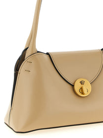 Versace Vivian Leather Shoulder Bag Beige