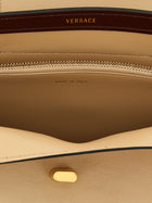 Versace Vivian Leather Shoulder Bag Beige, view 4