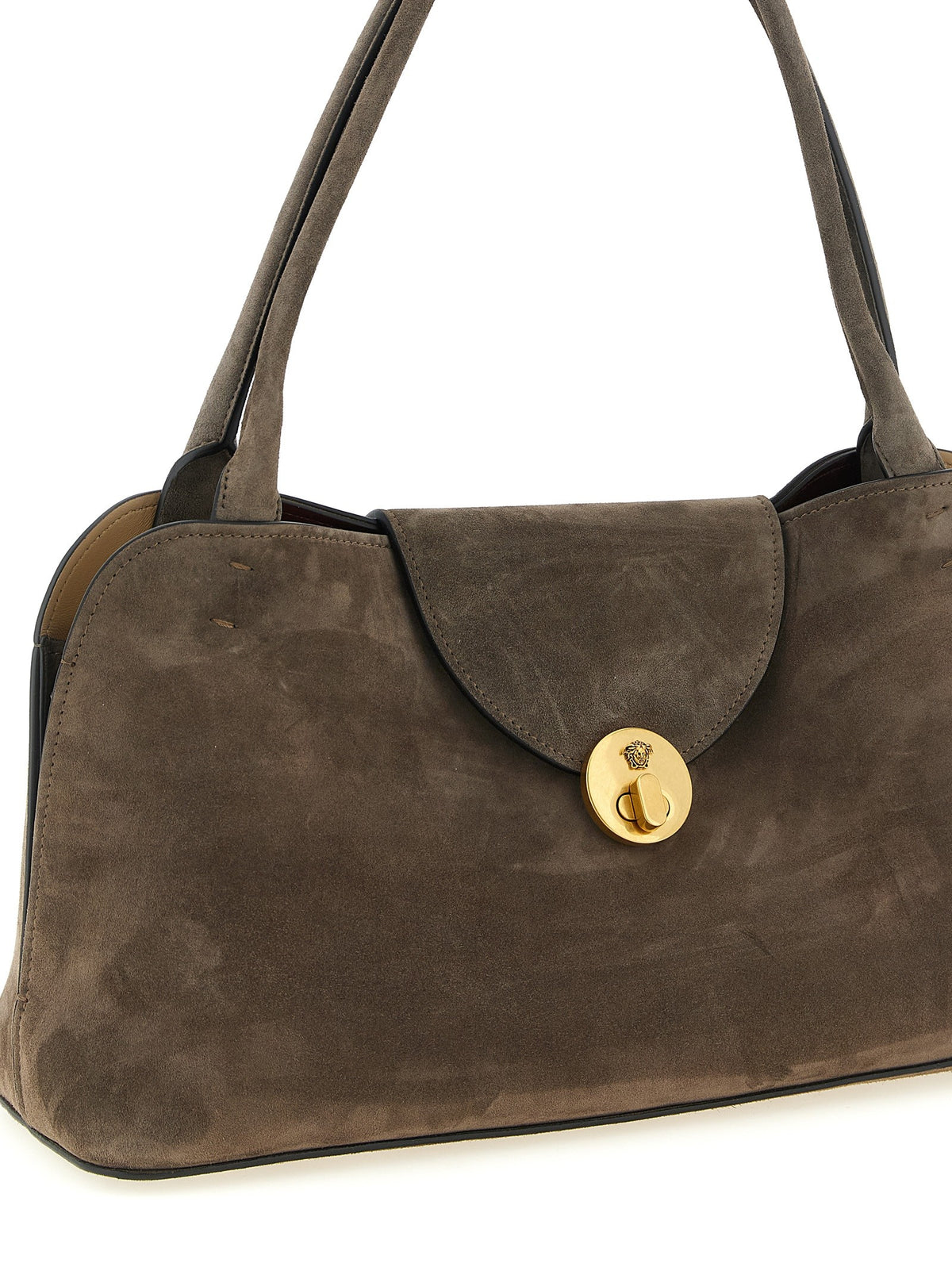 Versace Vivian Medium Shoulder Bag Brown, view 3